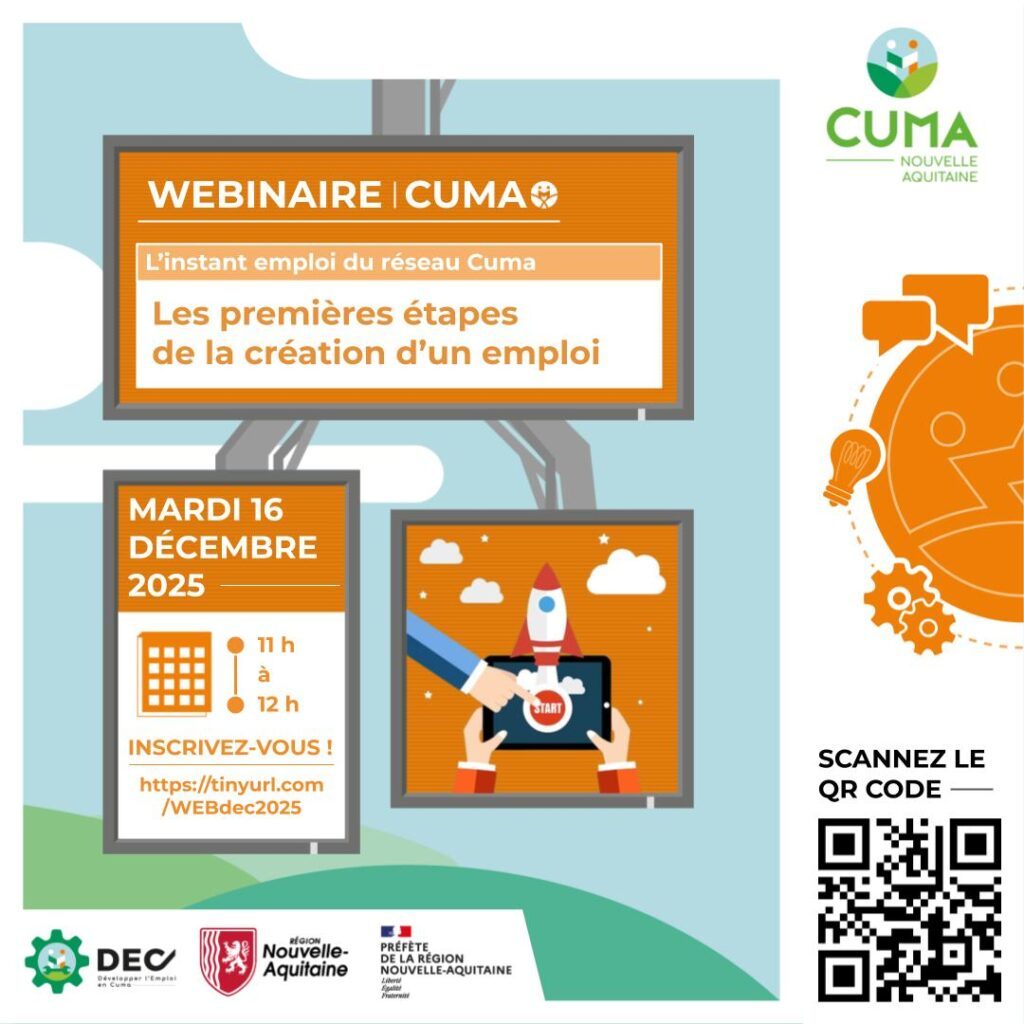Webinaire : L'instant emploi du réseau Cuma